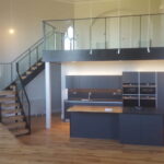 Staircase leading to internal mezzanine by K & J Fabrication